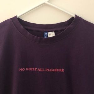 H&M divided  “All Guilt No Pleasure” tee PRICE ⬇️